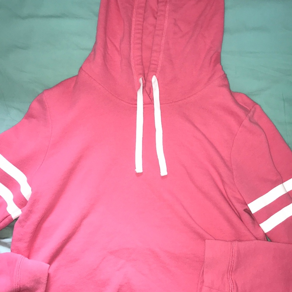 Hollister Pink Crop Hoodie